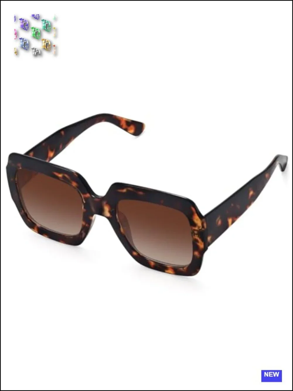 Oversized Square Sunglasses Women Retro UV400 Protection